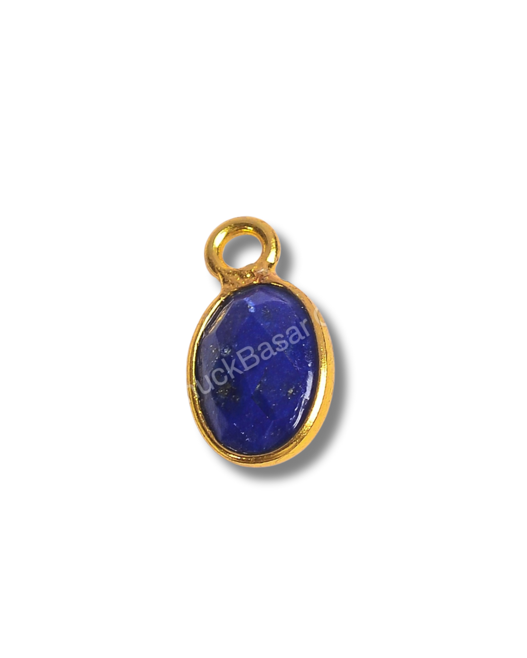 5 x 7 MM LAPIS LAZULI BEZEL CONNECTOR