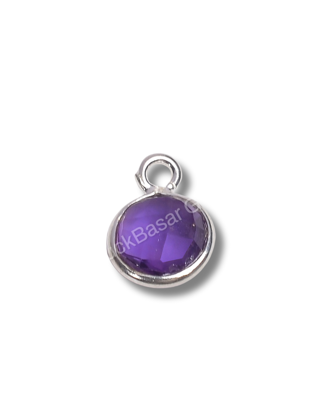6 MM AMETHYST BEZEL CONNECTOR