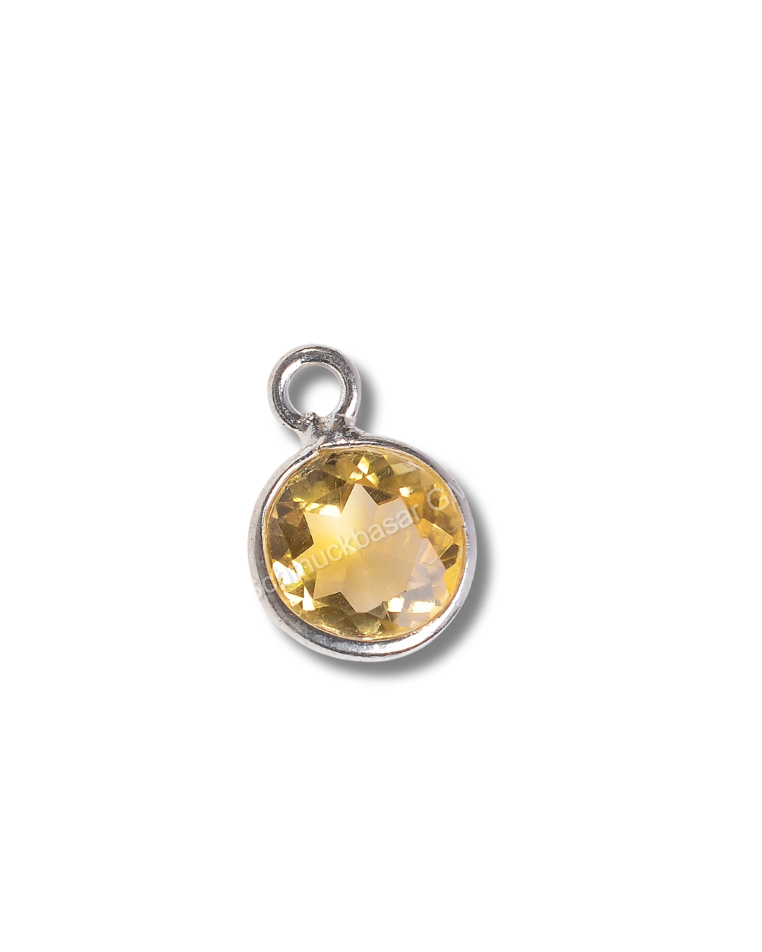 6 MM CITRINE BEZEL CONNECTOR