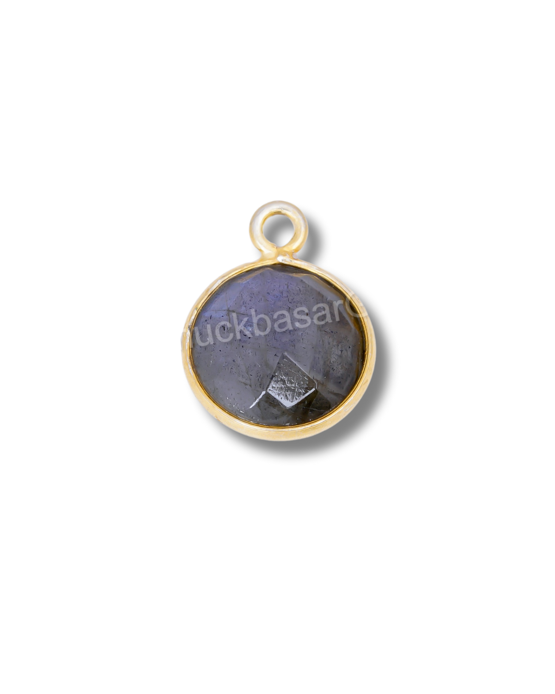 10 MM LABRADORITE BEZEL CONNECTOR