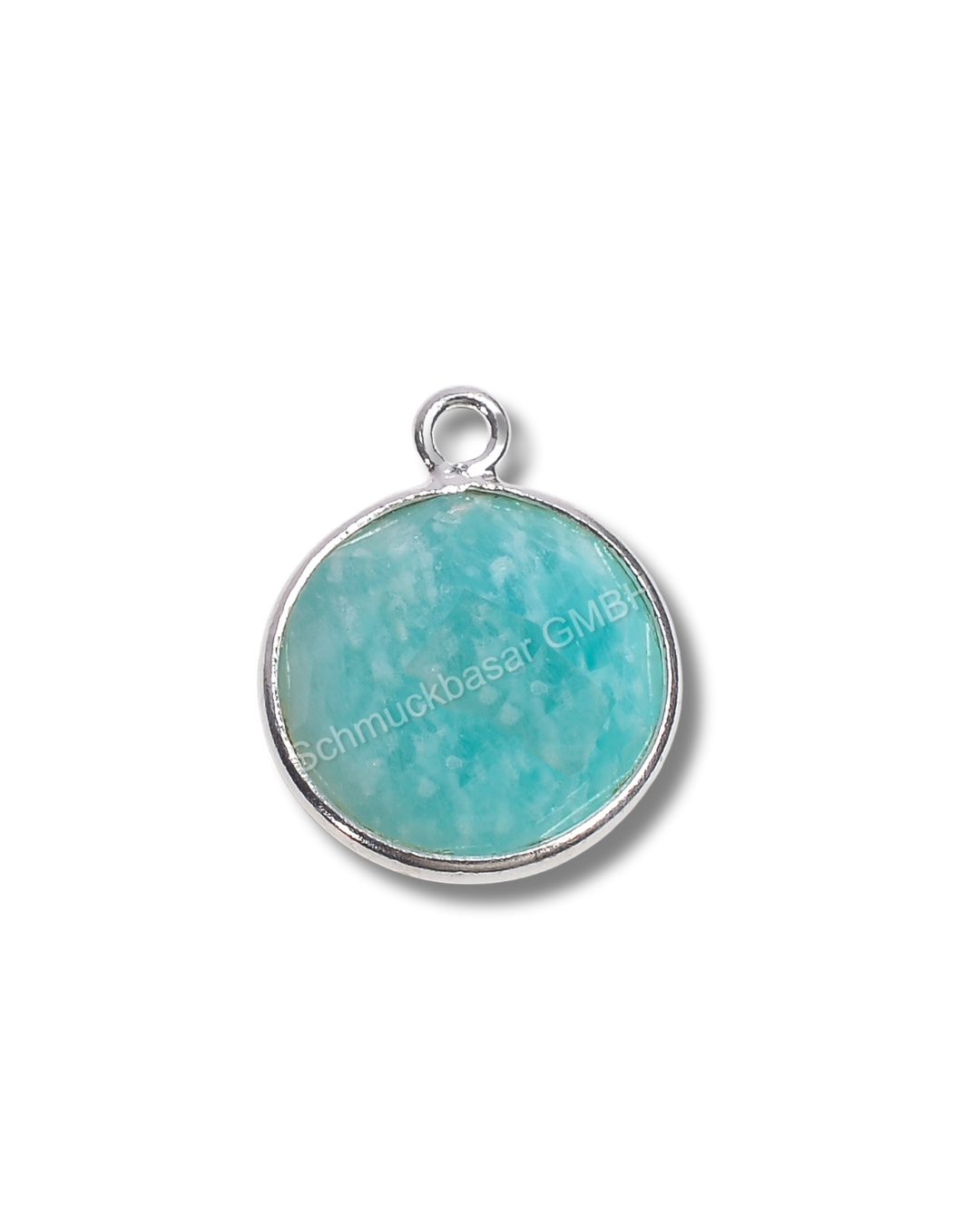 12 MM AMAZONITE BEZEL CONNECTOR