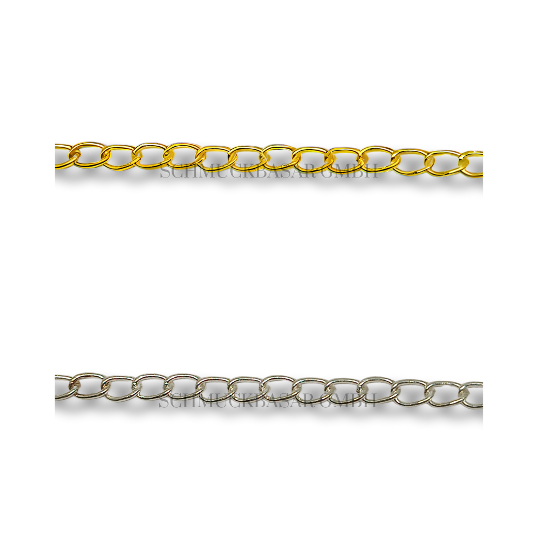 SILVER OVAL LINK CHAIN ROLL
