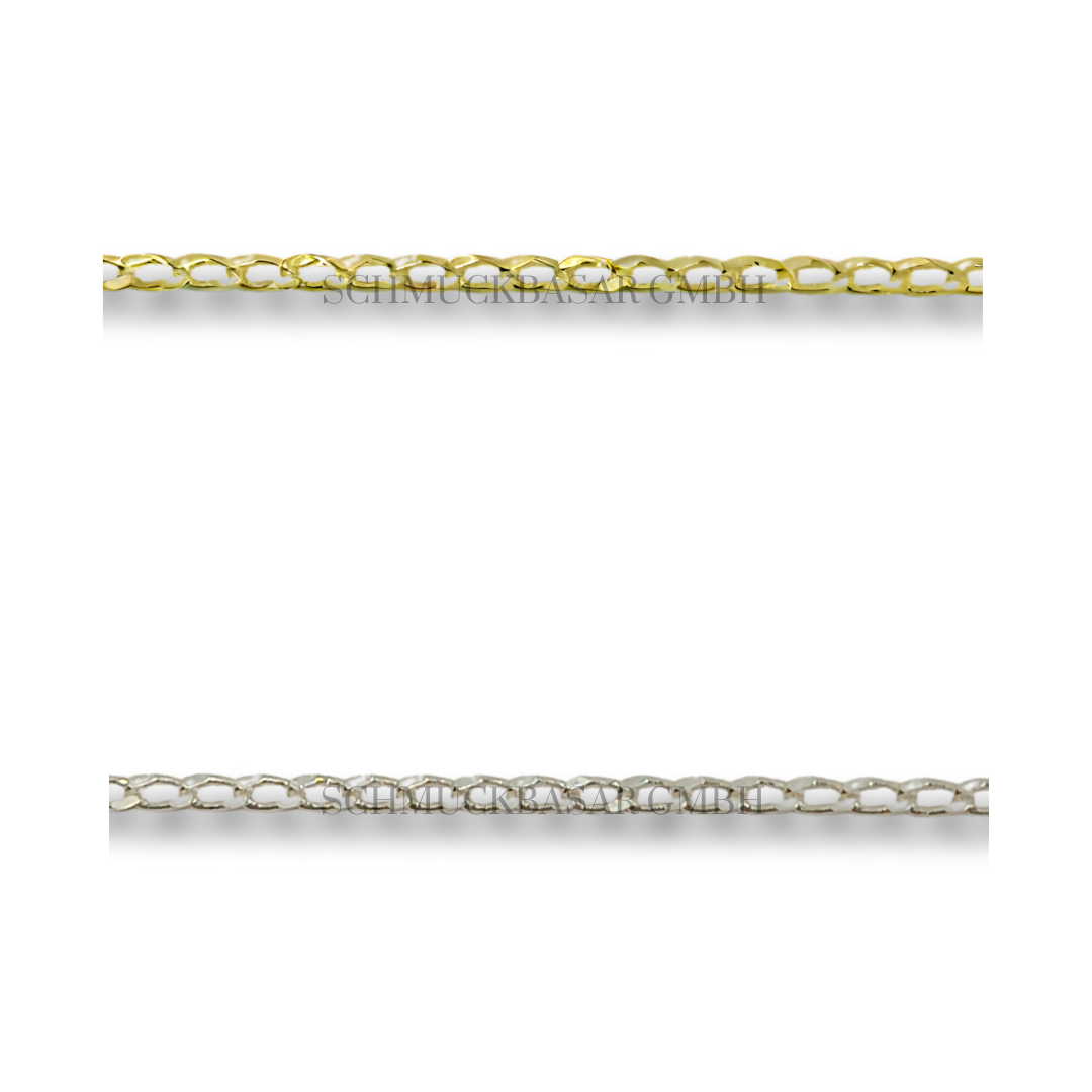 SILVER CURB CHAIN ROLL