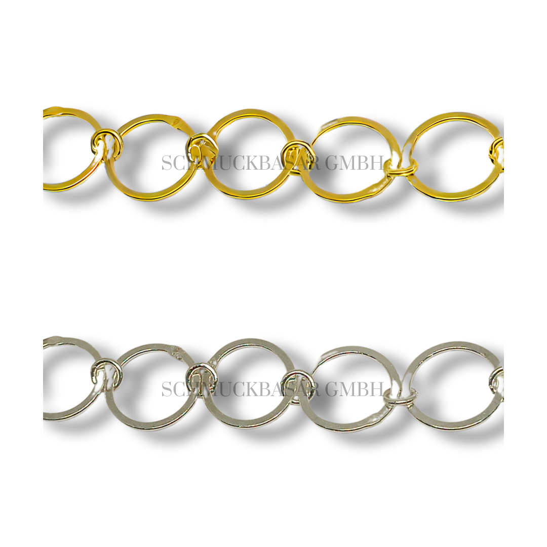 SILVER ROUND LINK CHAIN ROLL