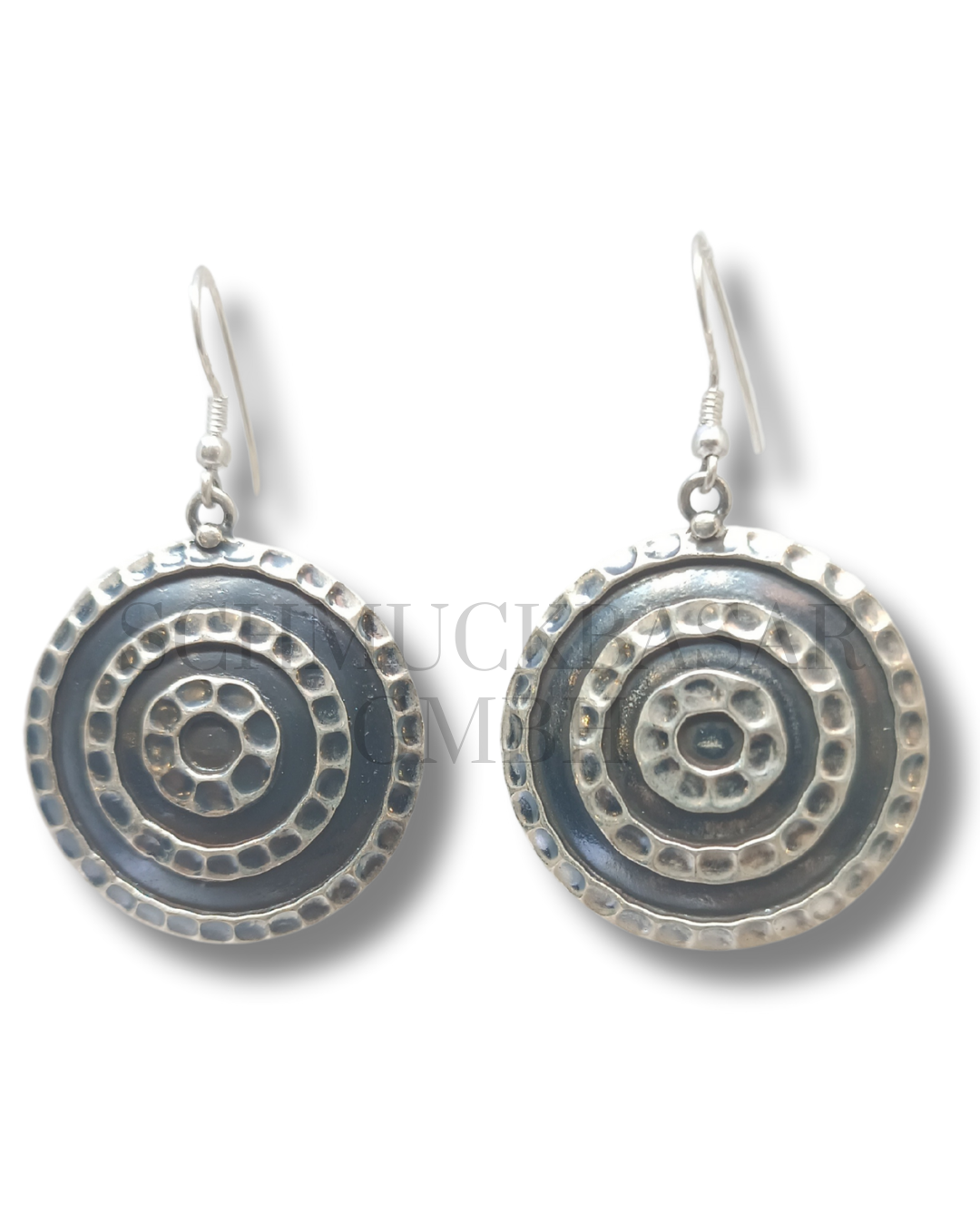 SILVER OXIDISED EARRINGS