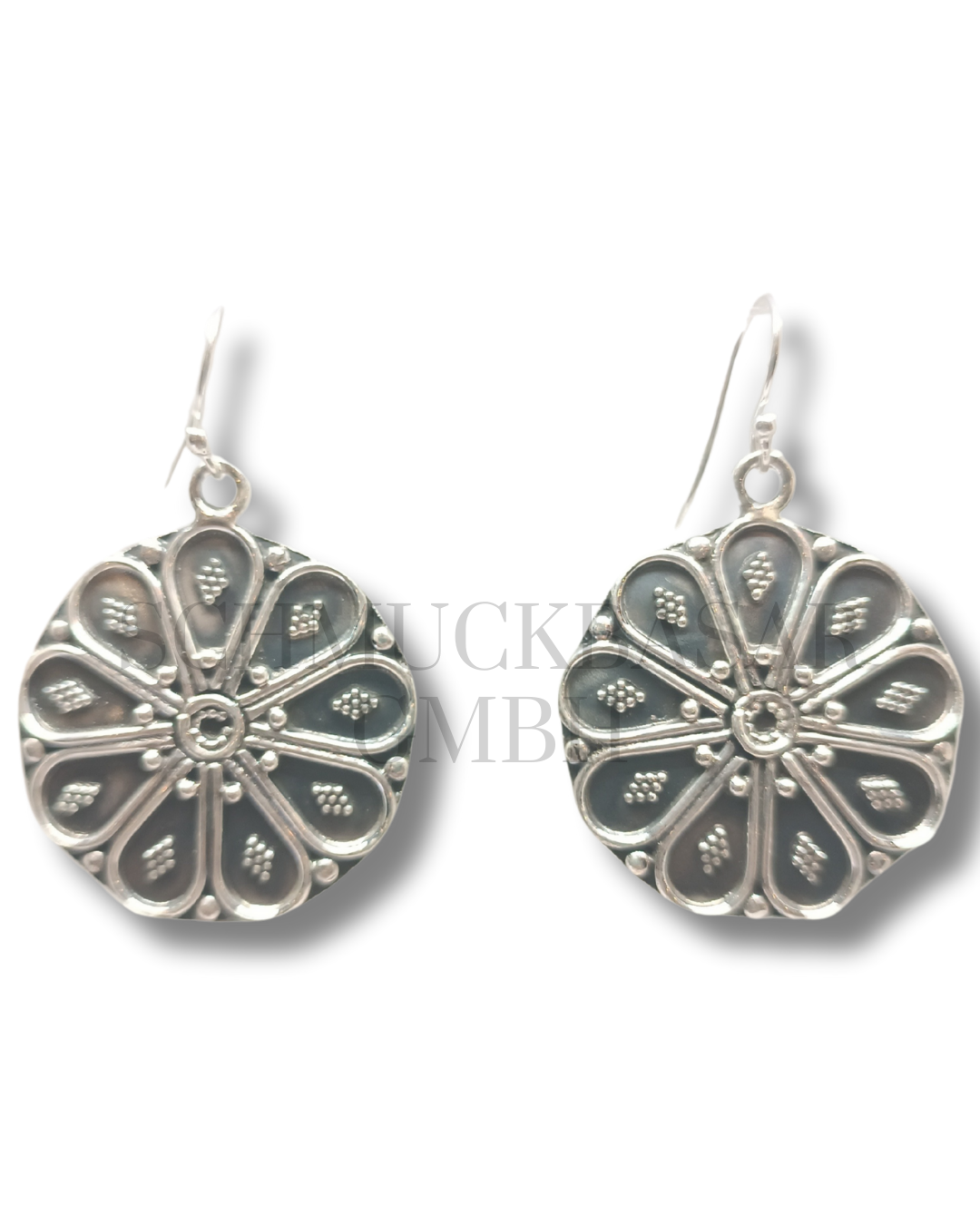 SILVER OXIDISED EARRINGS