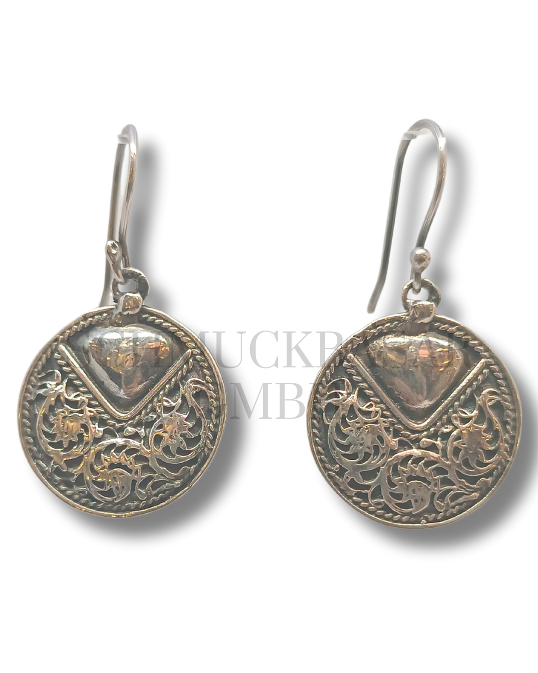 SILVER OXIDISED EARRINGS