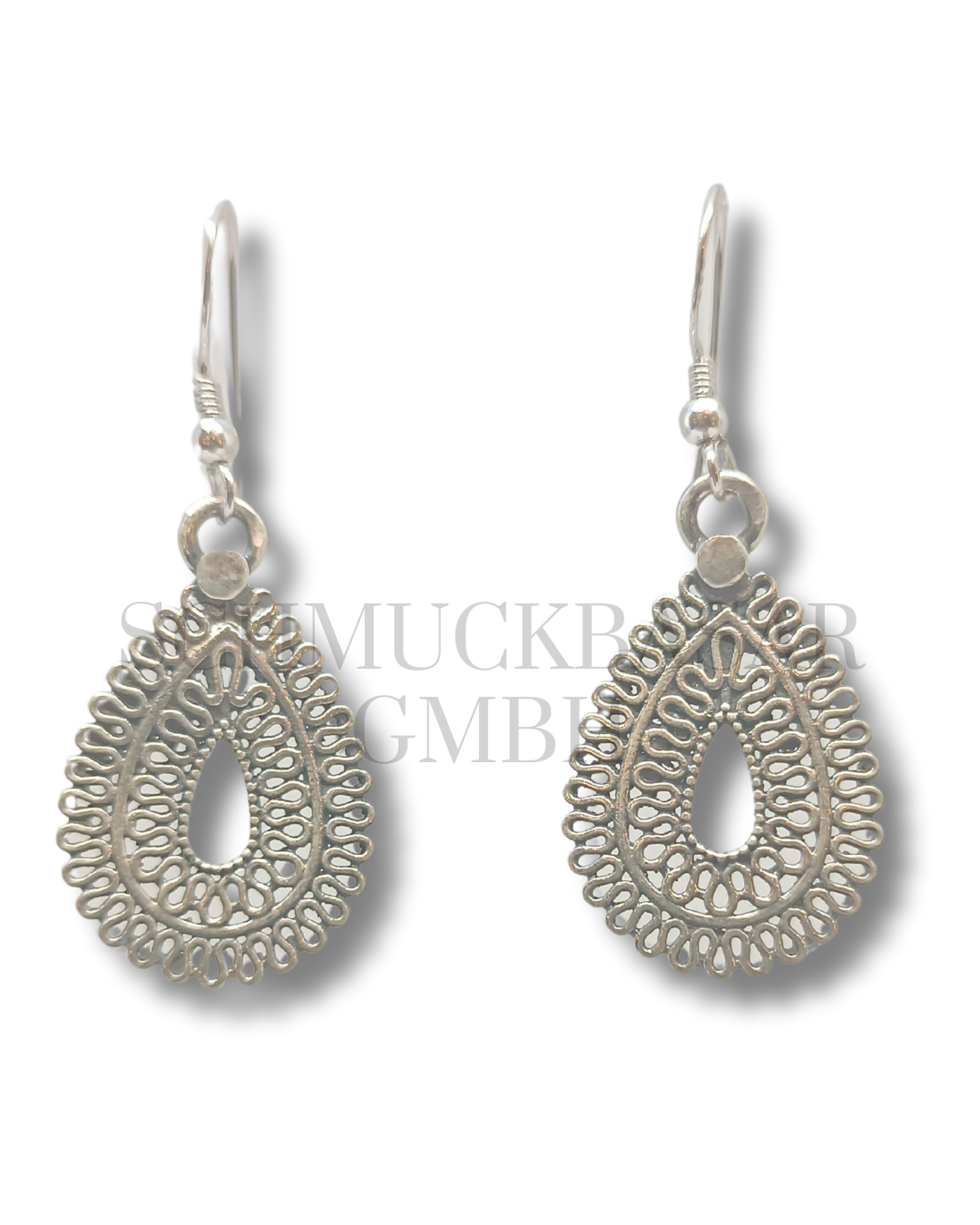 SILVER OXIDISED EARRINGS
