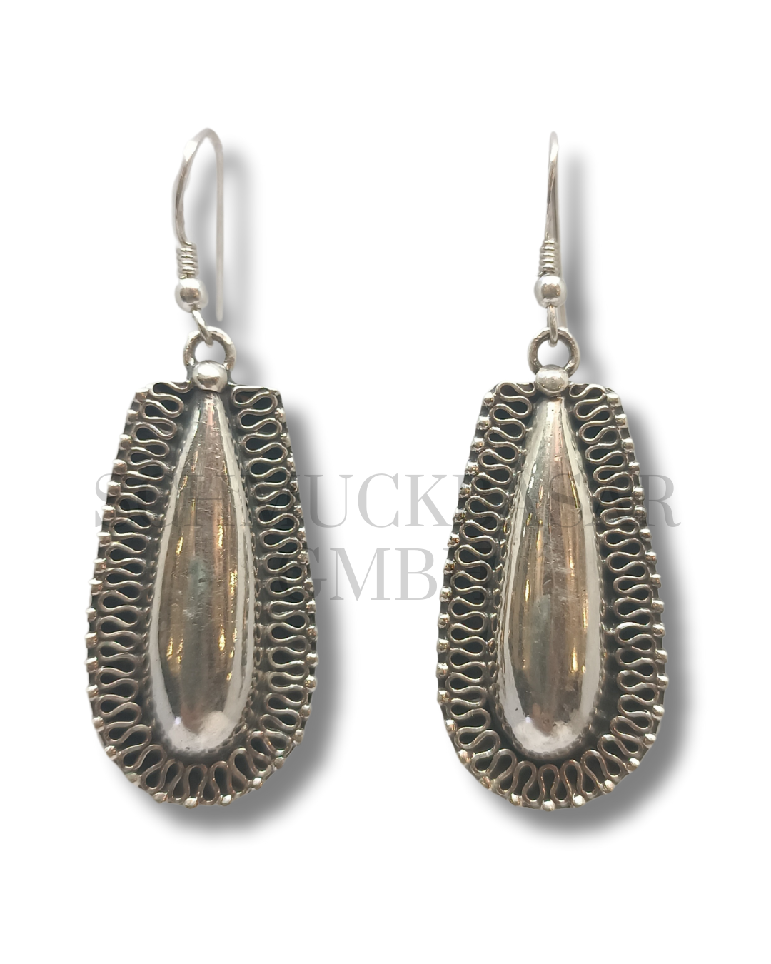 SILVER OXIDISED EARRINGS