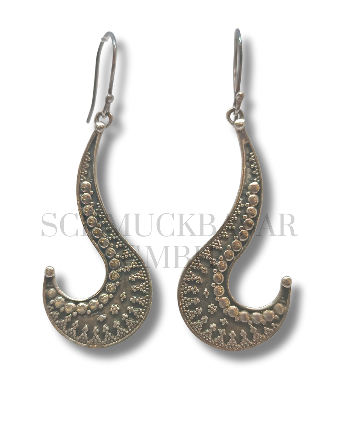 SILVER OXIDISED EARRINGS