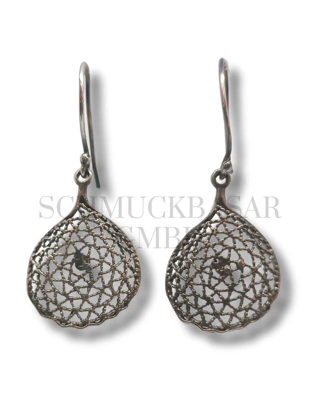 SILVER OXIDISED EARRINGS