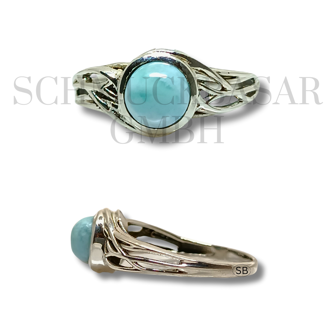 SILVER AMAZONITE STONE RINGS
