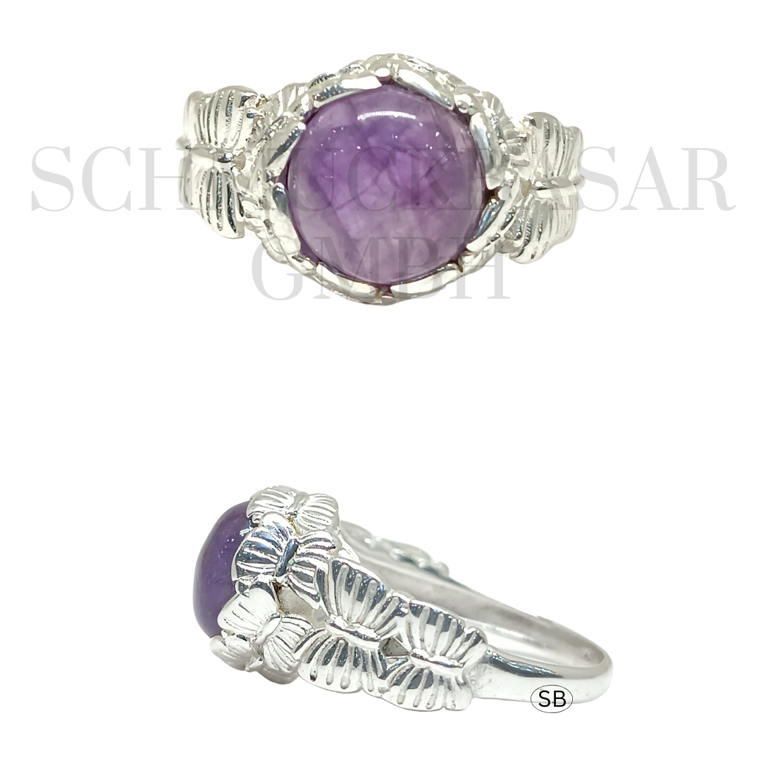 SILVER AMETHYST STONE RINGS