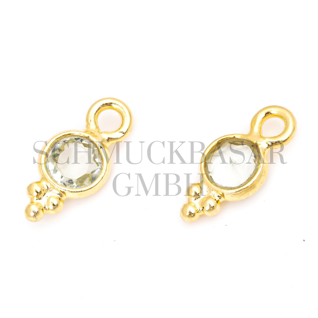 4 MM CRYSTAL BEZEL CONNECTOR