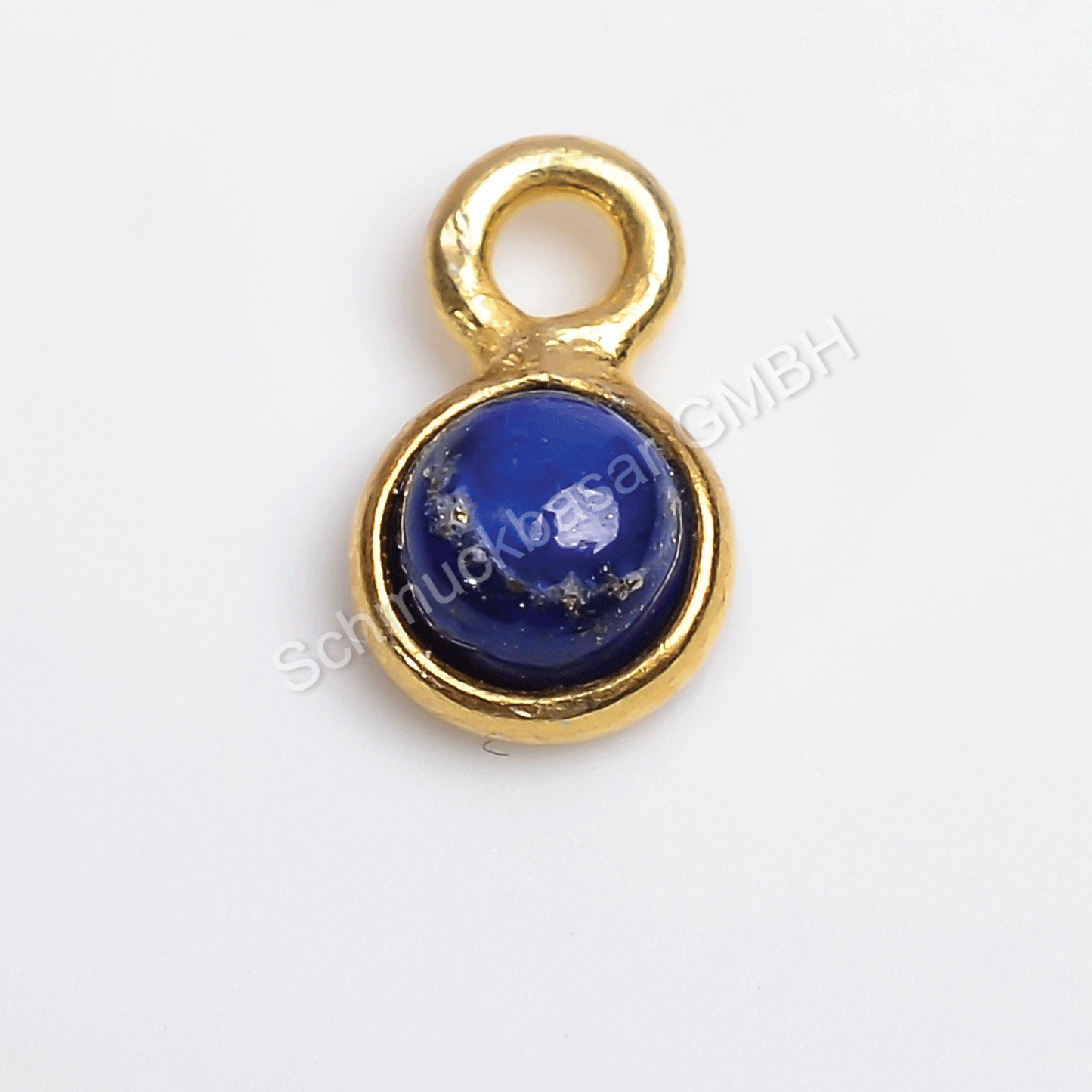 4 MM LAPIS LAZULI BEZEL CONNECTOR