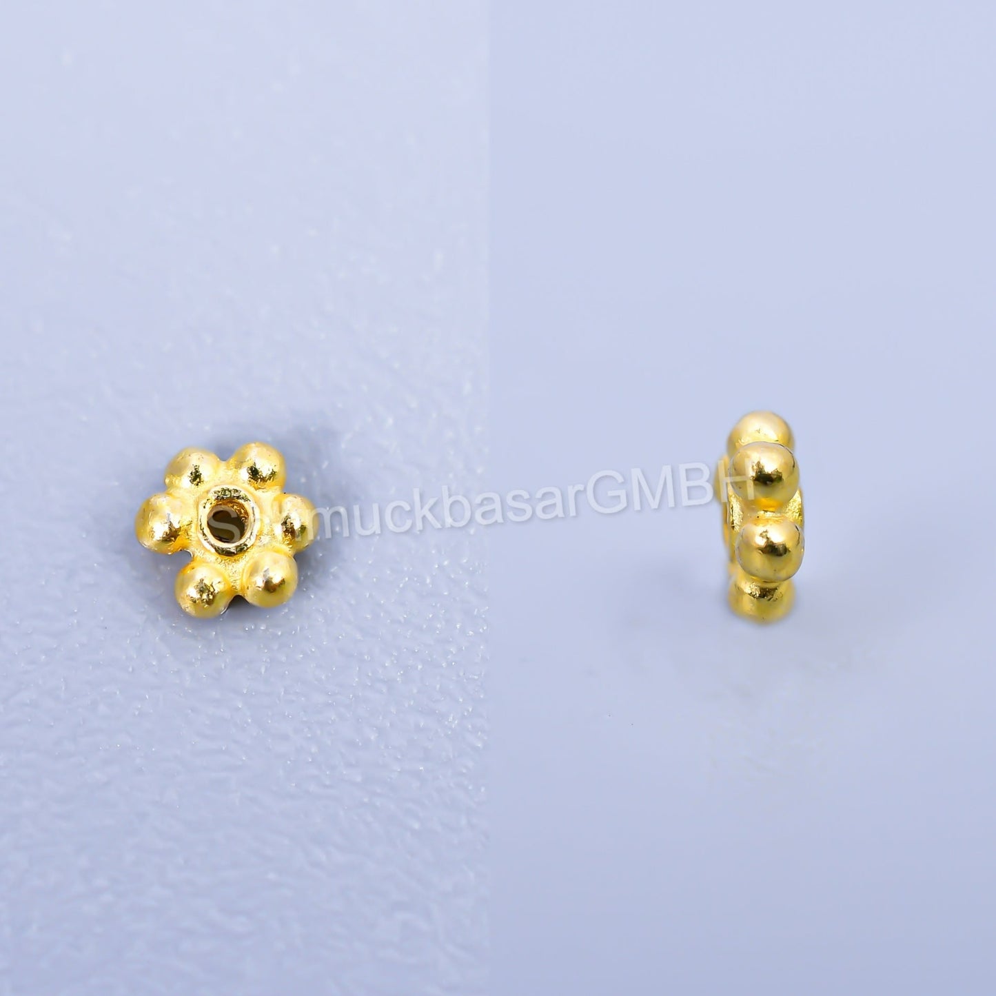 Plain Flower Spacer - Gold