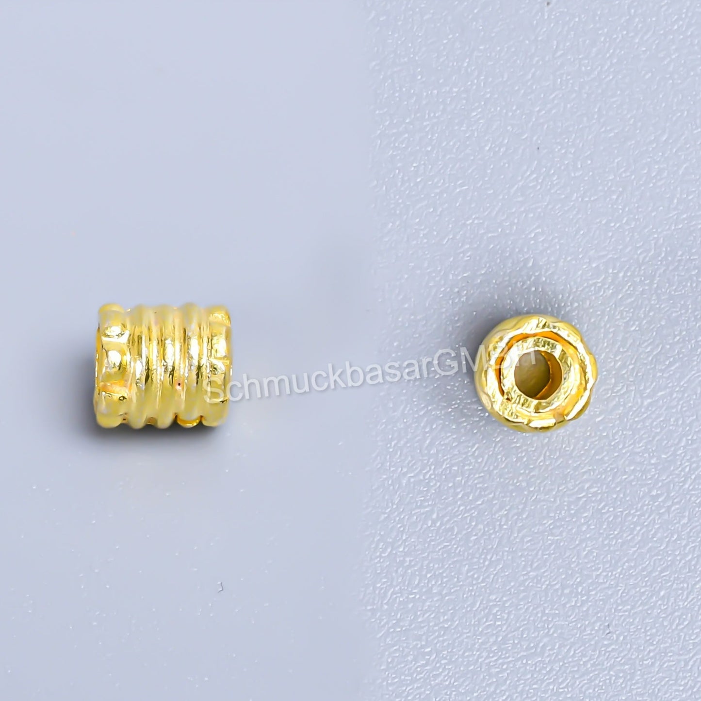 5 x 5.5 MM Beads - Gold Plated