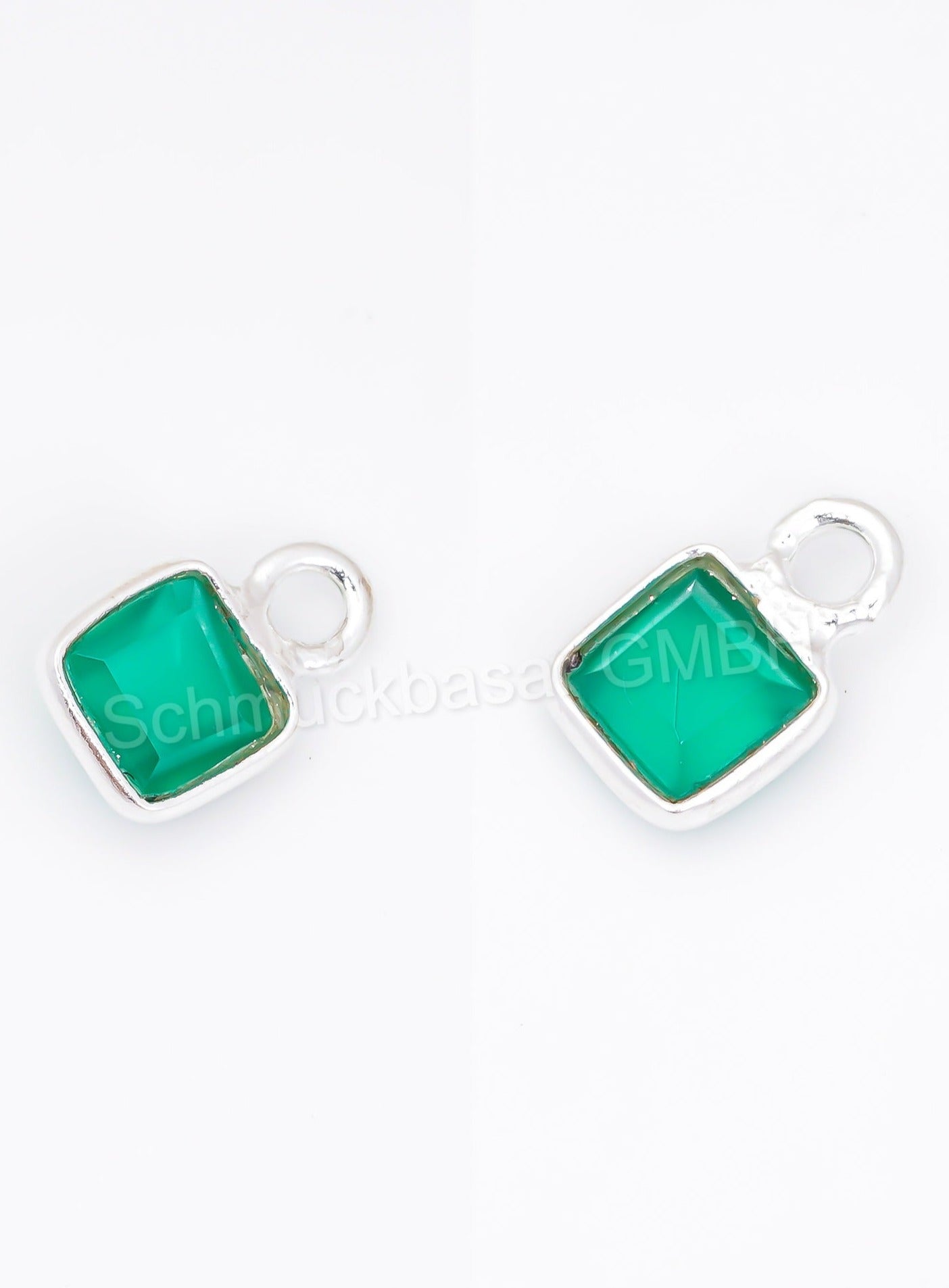 4 MM GREEN ONYX BEZEL CONNECTOR