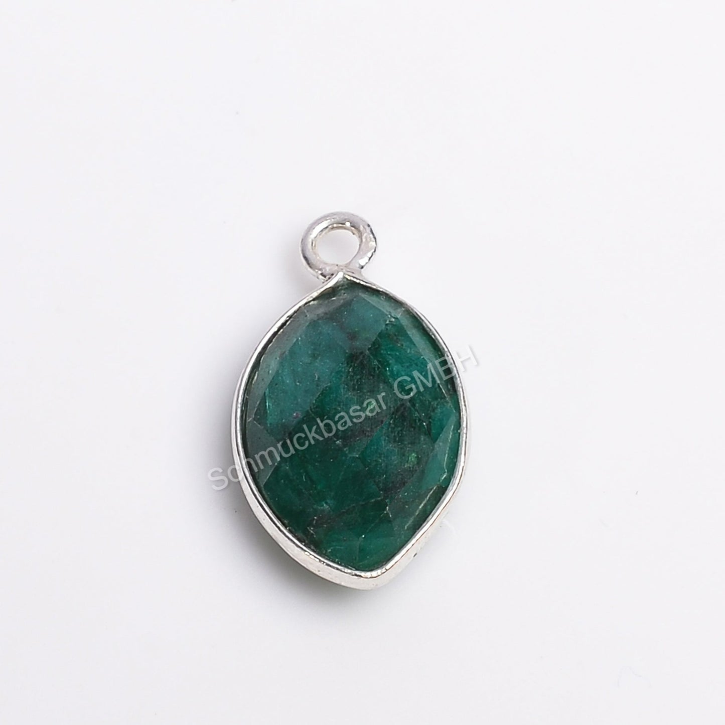 8 X 12 MM EMRALD BEZEL CONNECTOR