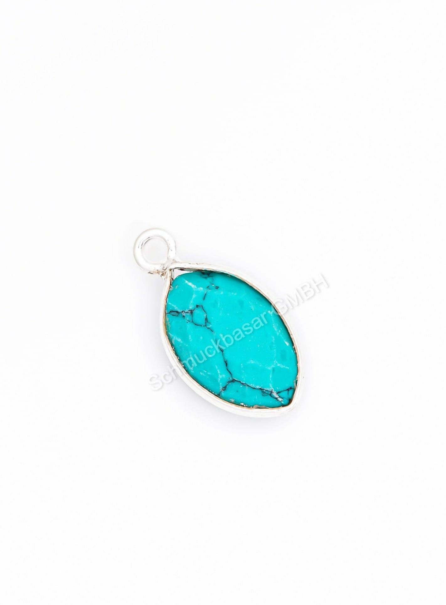 8 X 12 MM TURQUOISE BEZEL CONNECTOR