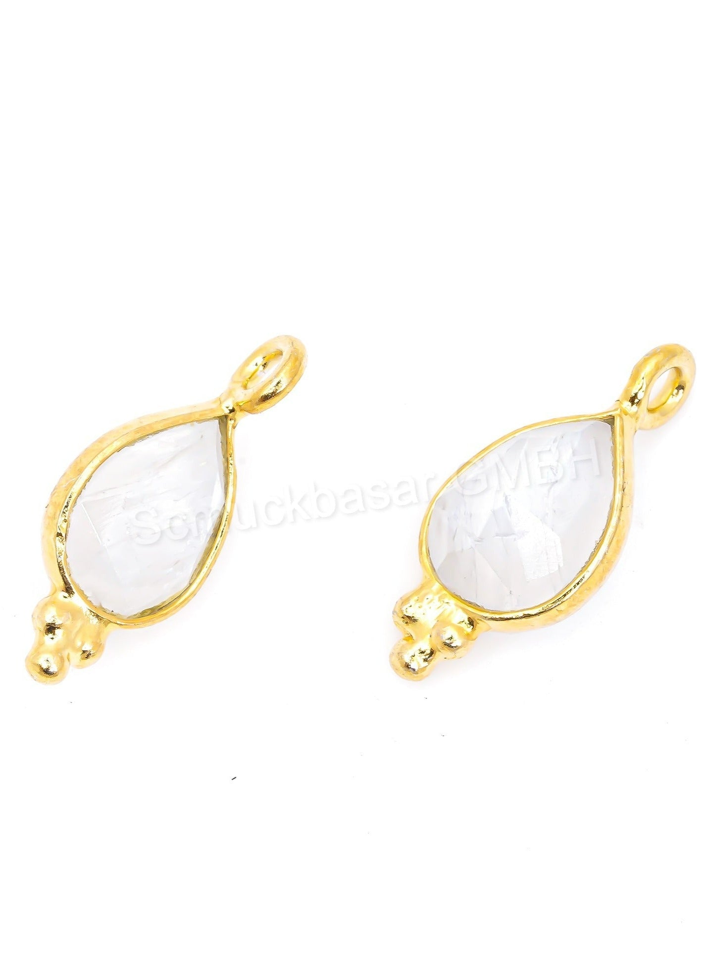 5 x 7 MM R. MOONSTONE BEZEL CONNECTOR