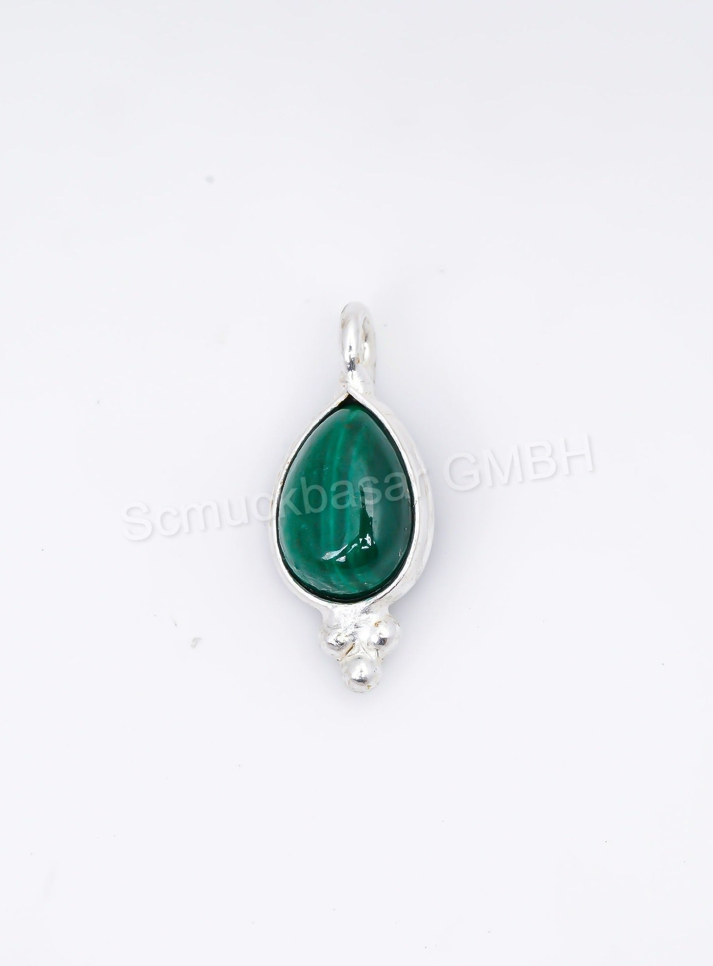 5 x 7 MM MALACHITE BEZEL CONNECTOR