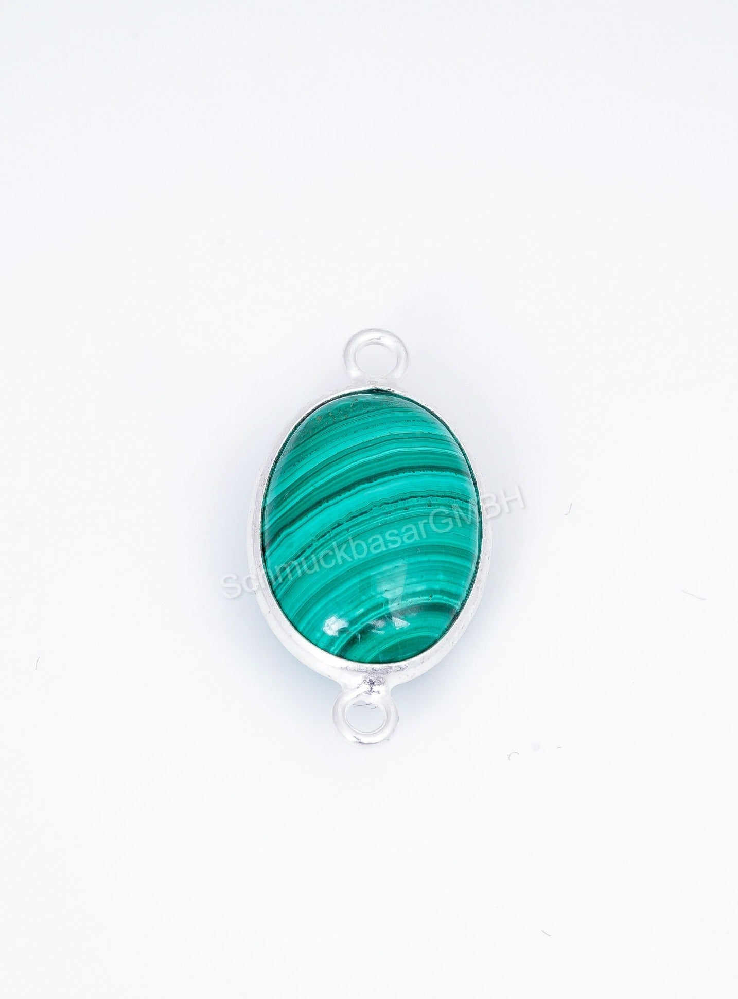 10 X 14 MM MALACHITE BEZEL CONNECTOR