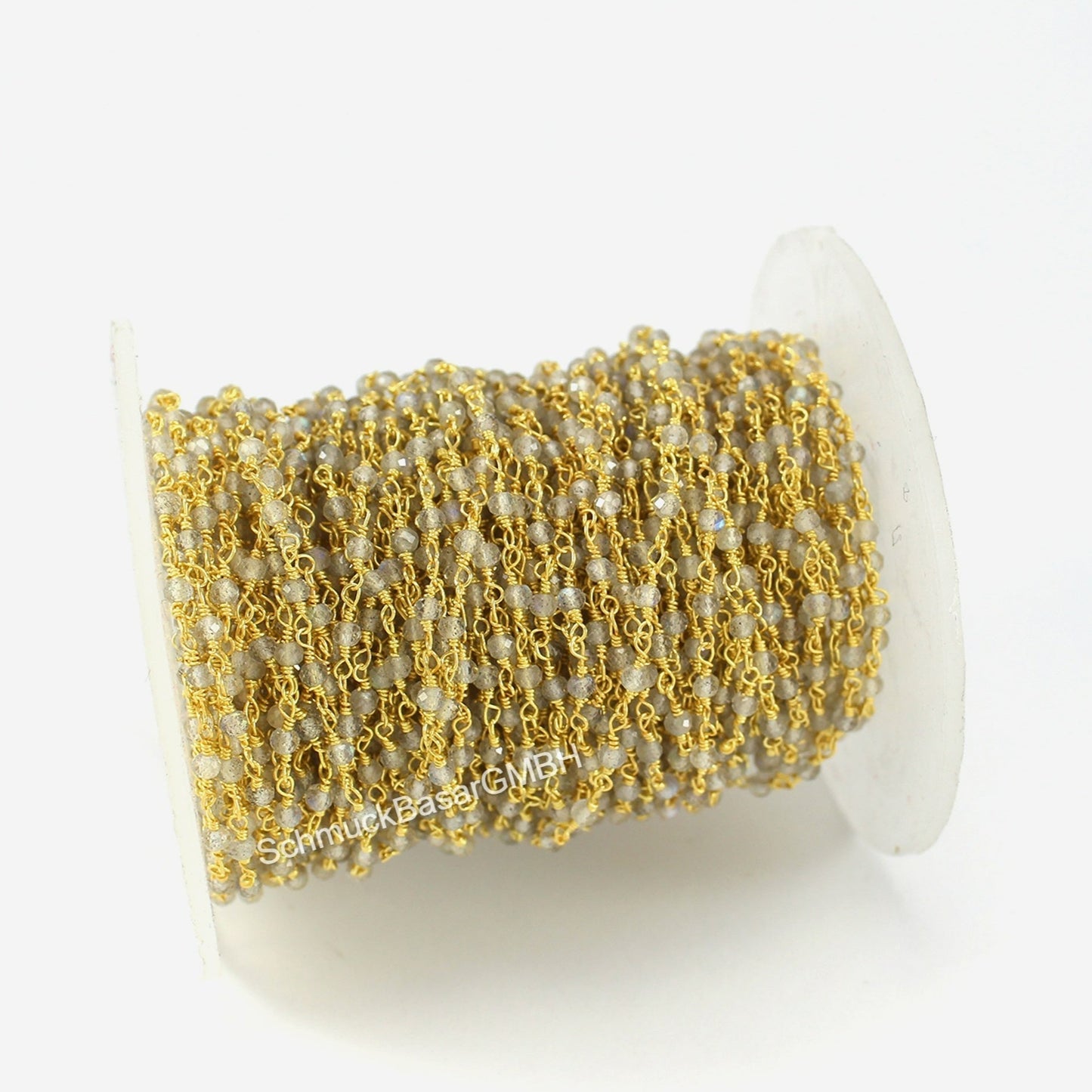 GREY CHALCEDONY ROSARY CHAIN ROLL