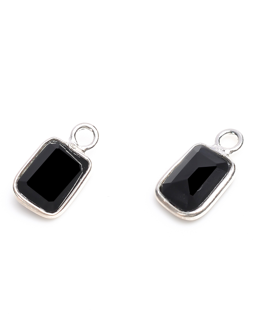 5 x 7 MM BLACK ONYX BEZEL CONNECTOR