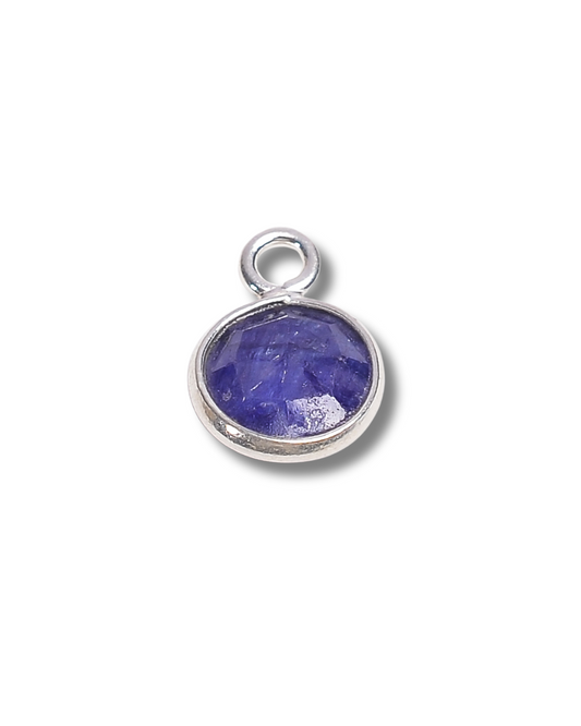 8 MM LAPIS LAZULI BEZEL CONNECTOR