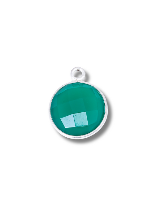 8 MM GREEN ONYX BEZEL CONNECTOR