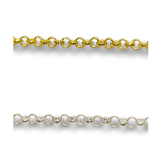 SILVER ROUND BELCHER CHAIN ROLL