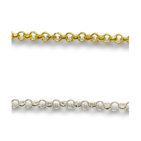 SILVER ROUND BELCHER CHAIN ROLL