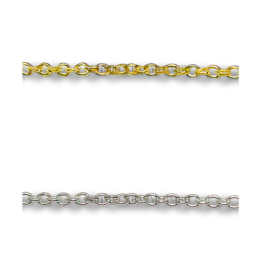 SILVER ROUND LINK CHAIN ROLL