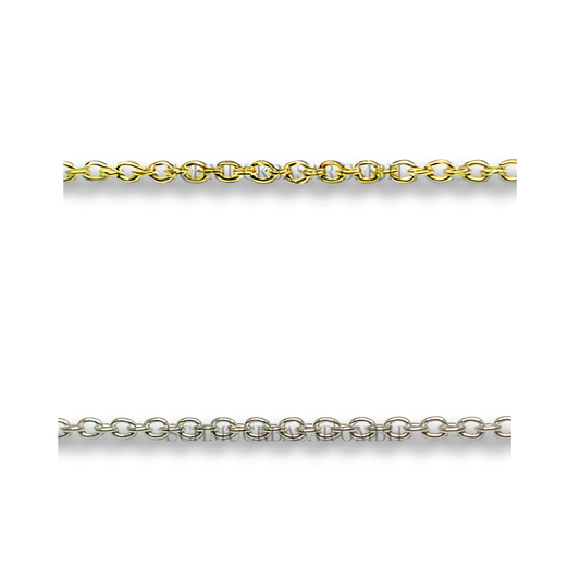 SILVER ROUND TRACE CHAIN ROLL