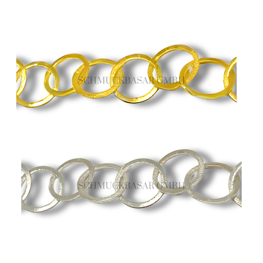 SILVER ROUND LINK CHAIN ROLL