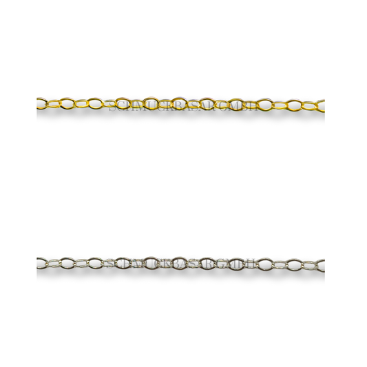 SILVER ROUND LINK CHAIN ROLL