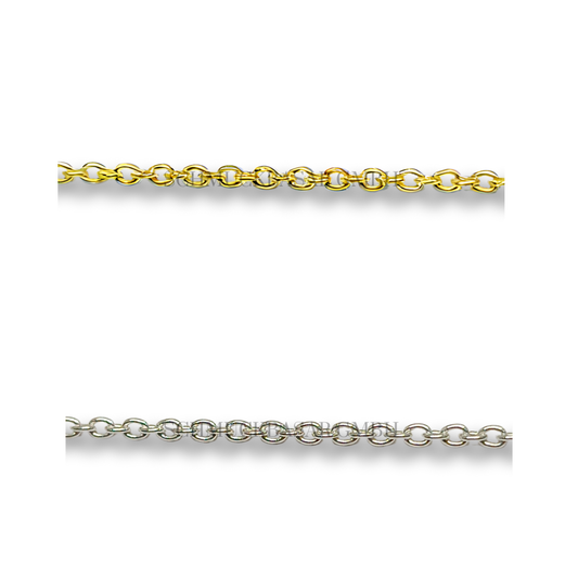 SILVER TRACE OVAL CHAIN ROLL