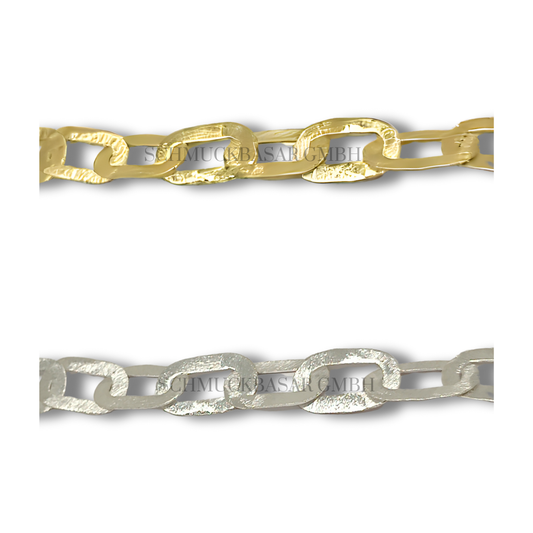 SILVER THICK OVAL LINK CHAIN ROLL