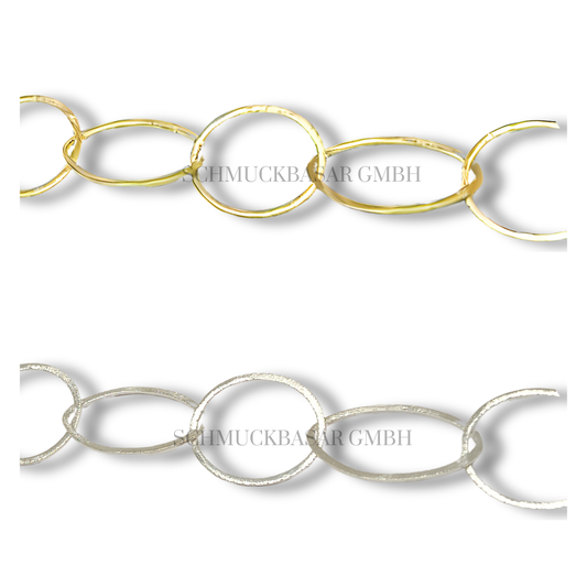 SILVER ROUND LINK CHAIN ROLL