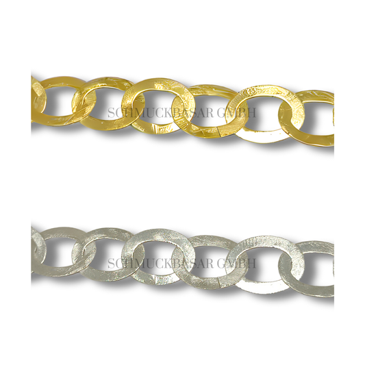 SILVER THICK OVAL LINK CHAIN ROLL