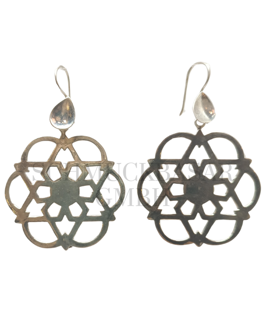 SILVER OXIDISED EARRINGS