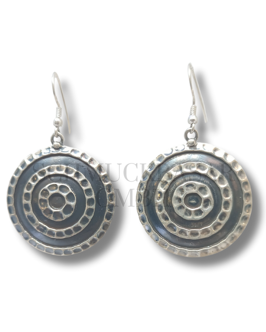 SILVER OXIDISED EARRINGS