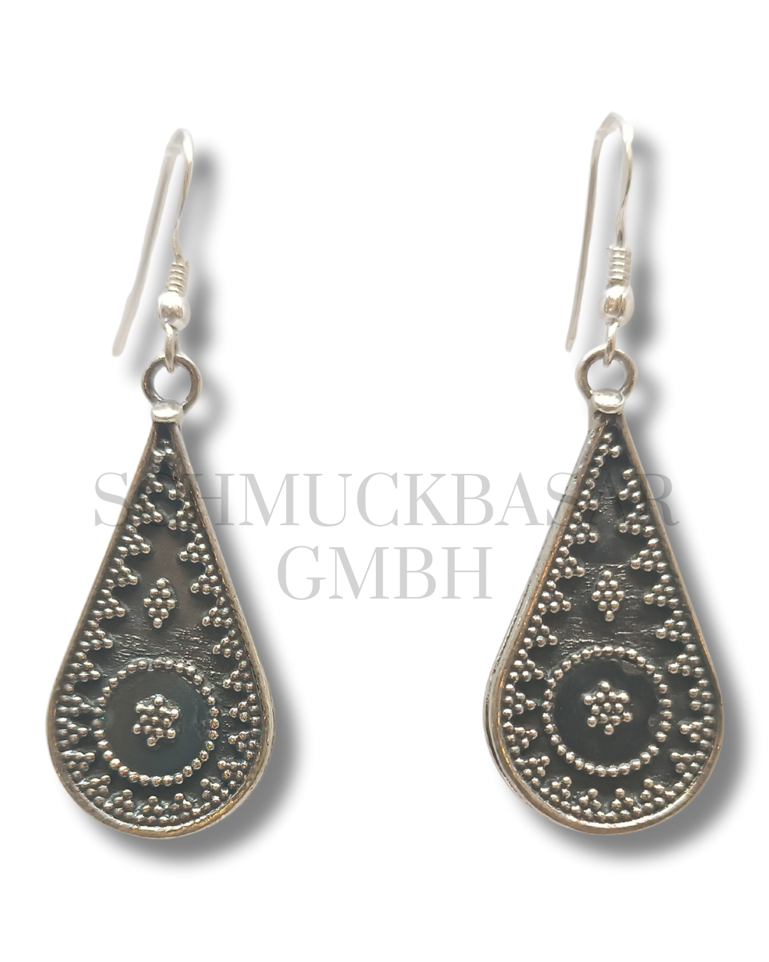 SILVER OXIDISED EARRINGS