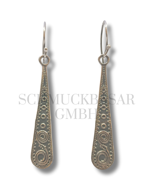 SILVER OXIDISED EARRINGS