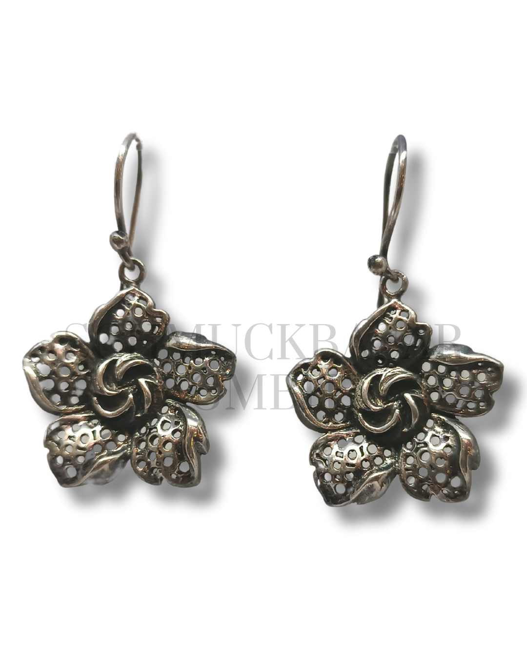 SILVER OXIDISED EARRINGS