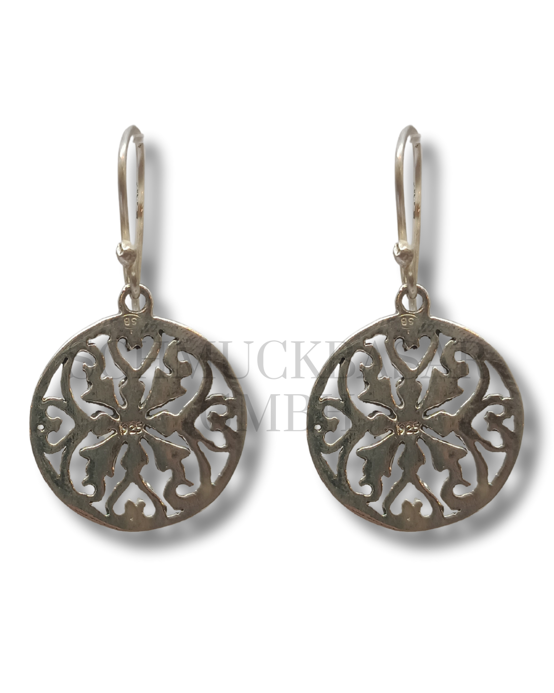 SILVER OXIDISED EARRINGS