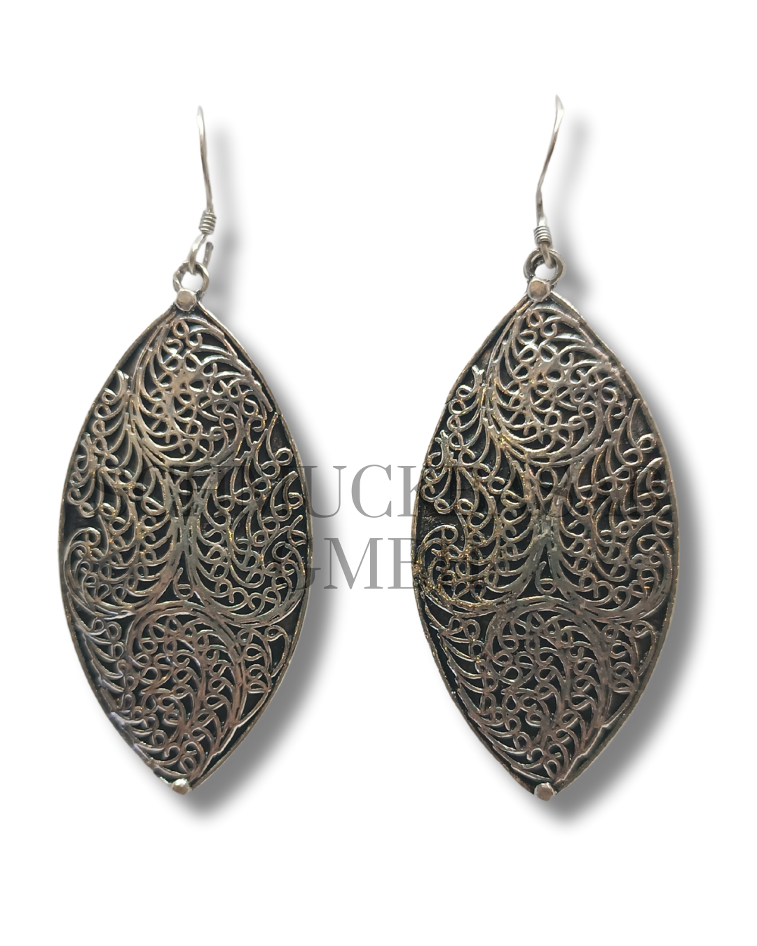 SILVER OXIDISED EARRINGS