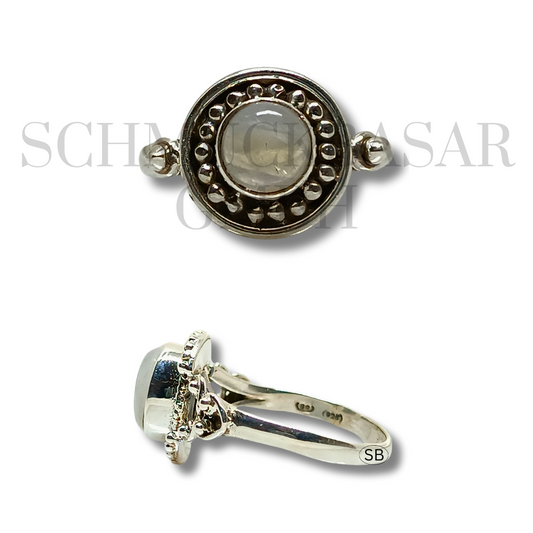SILVER R.MOONSTONE STONE RINGS
