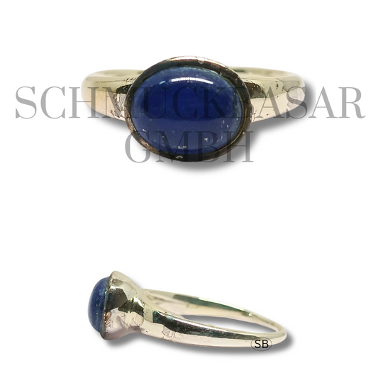 SILVER LAPIS LAZULI STONE RINGS